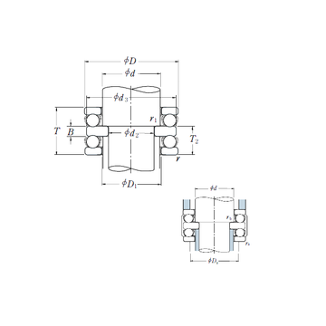 52214 NSK 52214 NSK Thrust Ball Bearings #1 image