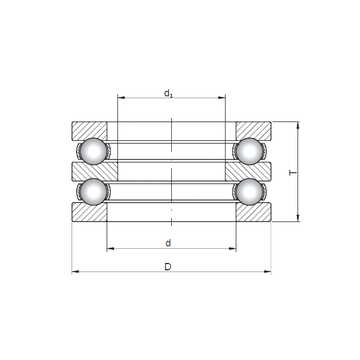 52309 ISO 52309 ISO Thrust Ball Bearings #1 image