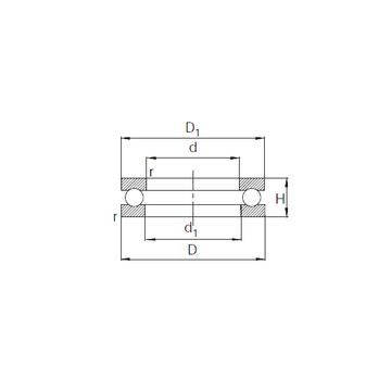 51104 KBC 51104 KBC Thrust Ball Bearings #1 image